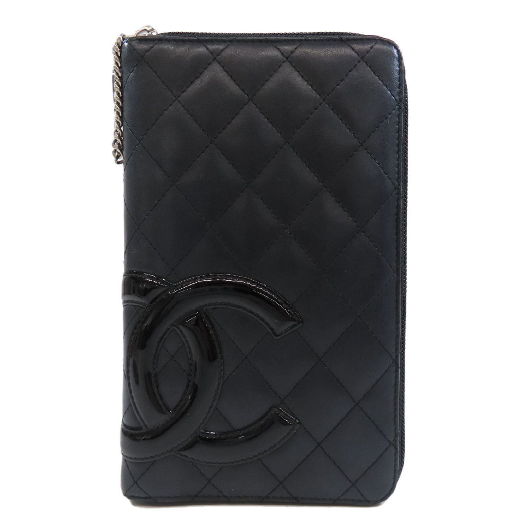 CHANEL Cambon Line Long Wallet Calfskin Women's