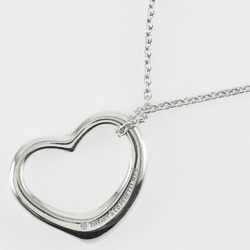 Tiffany & Co. Elsa Peretti Heart Necklace, Silver 925, Approx. 5.0g, Open Heart, Women's