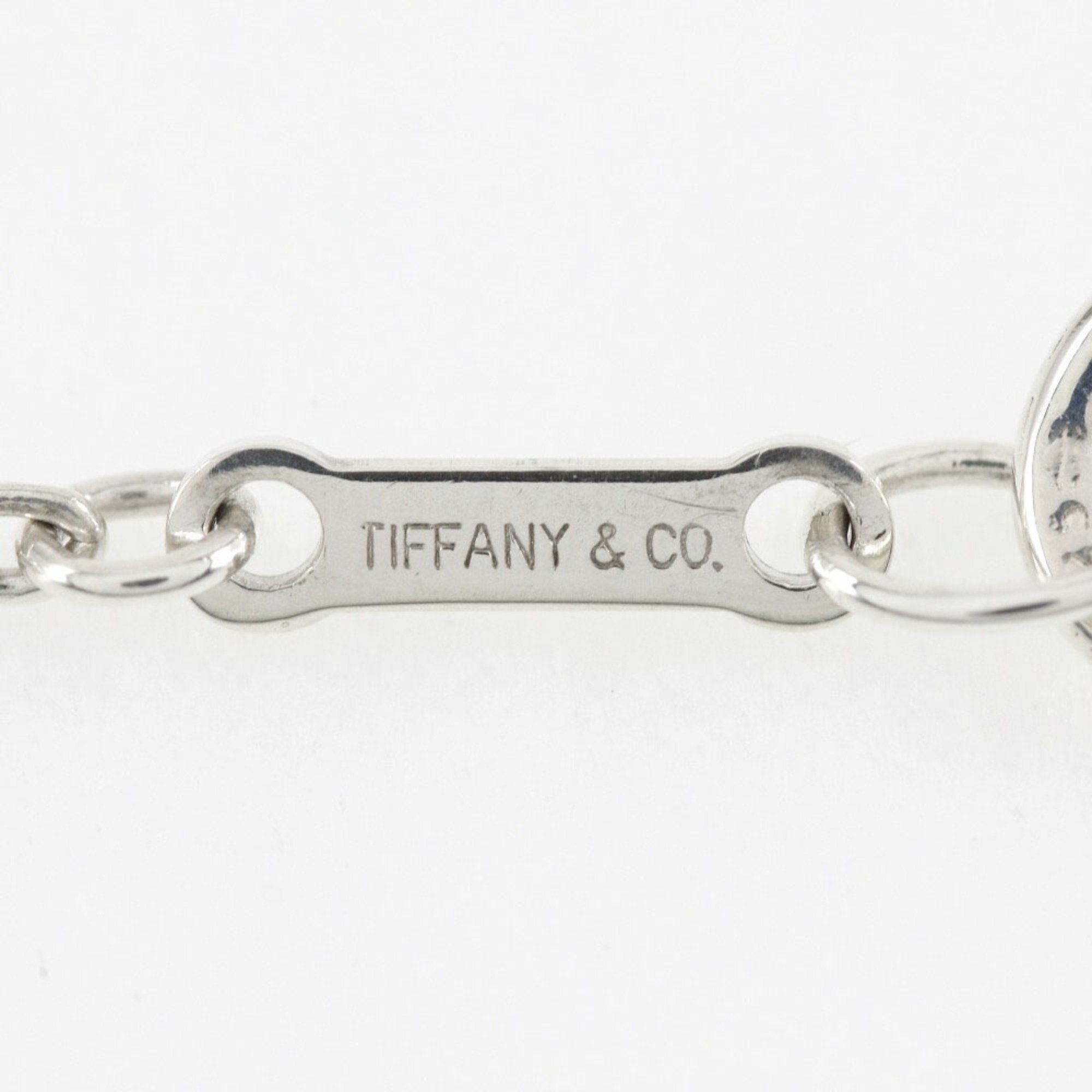 Tiffany & Co. Elsa Peretti Heart Necklace, Silver 925, Approx. 5.0g, Open Heart, Women's