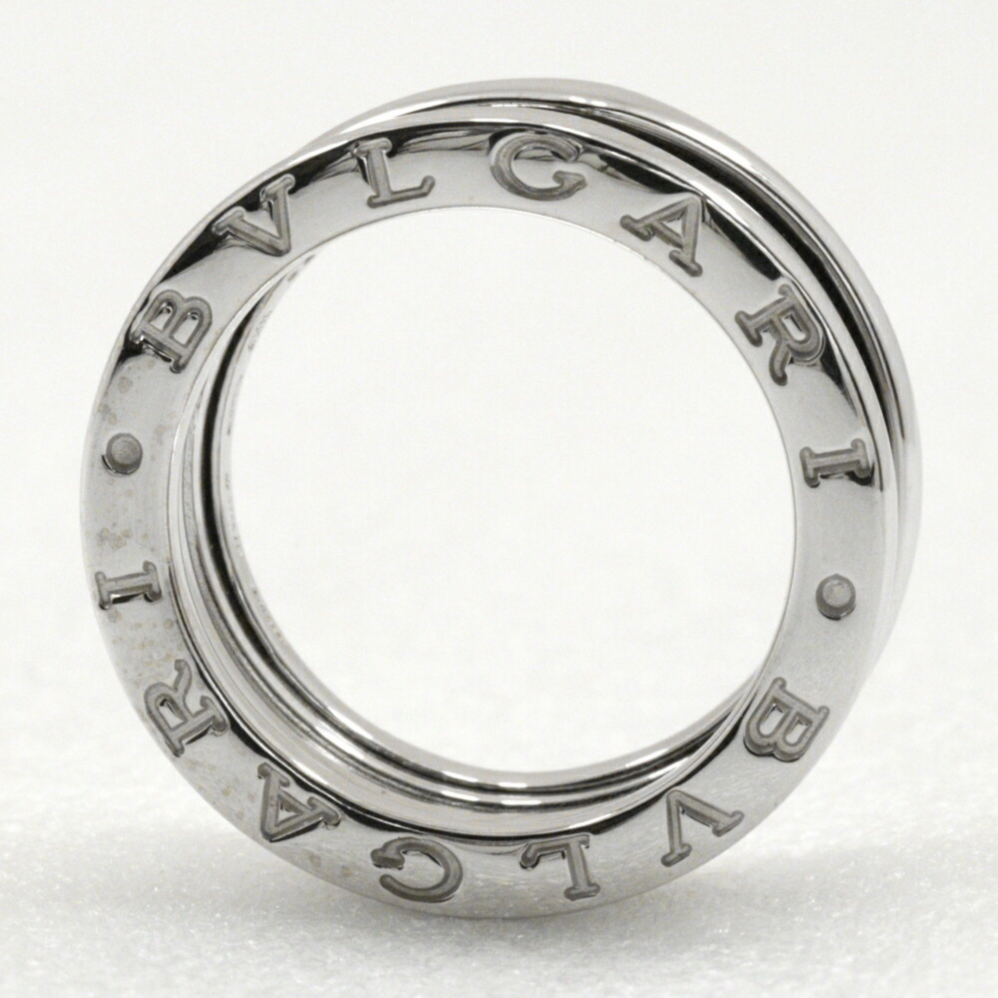 BVLGARI B-zero1 size 10 ring, B-zero1, 2 band, K18 white gold, approx. 8.1g, ladies