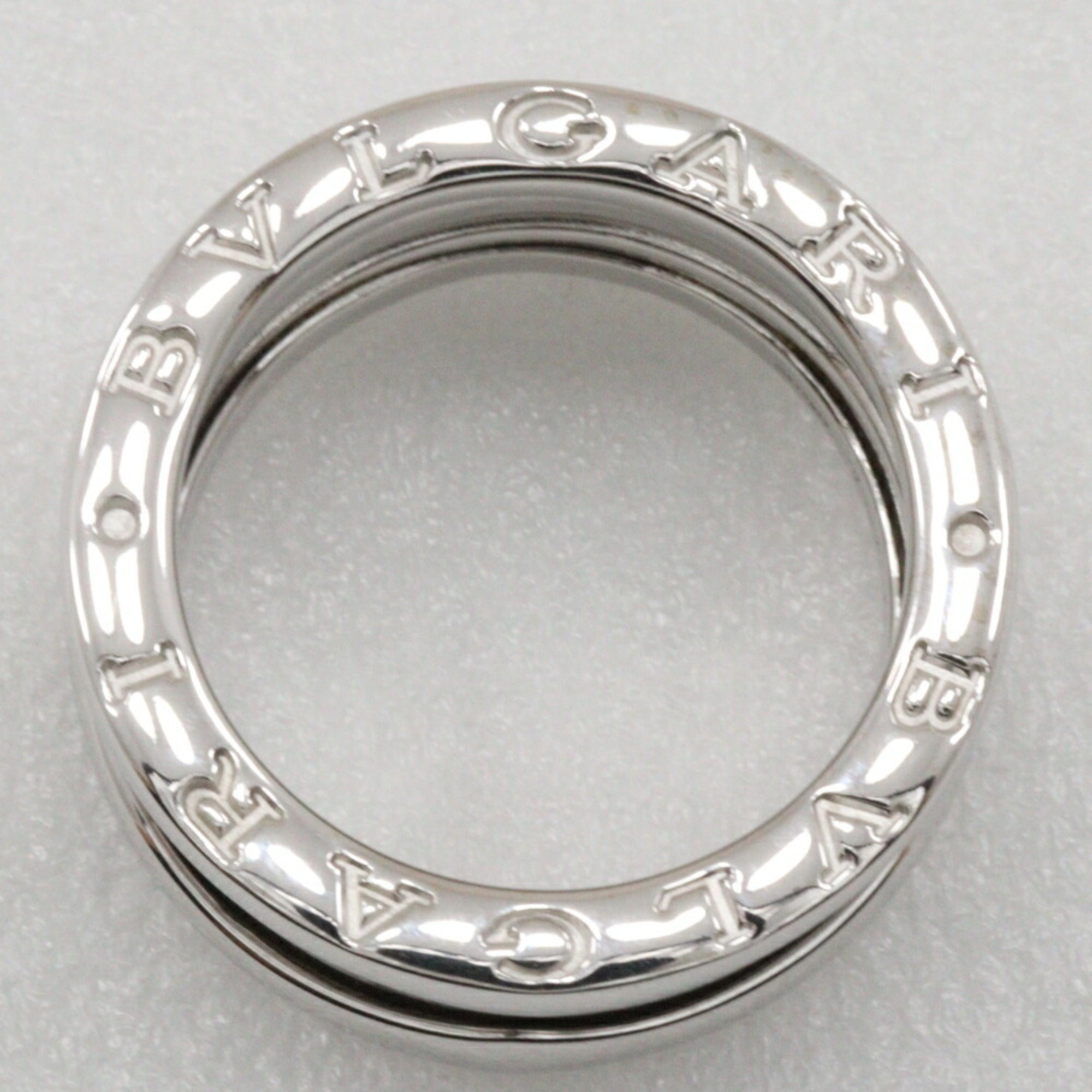 BVLGARI B-zero1 size 10 ring, B-zero1, 2 band, K18 white gold, approx. 8.1g, ladies