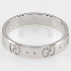 Gucci Icon size 14.5 ring, K18 white gold, approx. 3.6g, icon, women's