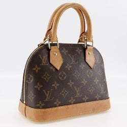 Louis Vuitton Alma BB Handbag Shoulder M53152 Monogram Canvas 2019 Brown SN3199 2way Double Women's