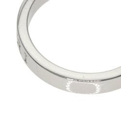 BVLGARI Double 1P Diamond Ring, 18K White Gold, Men's