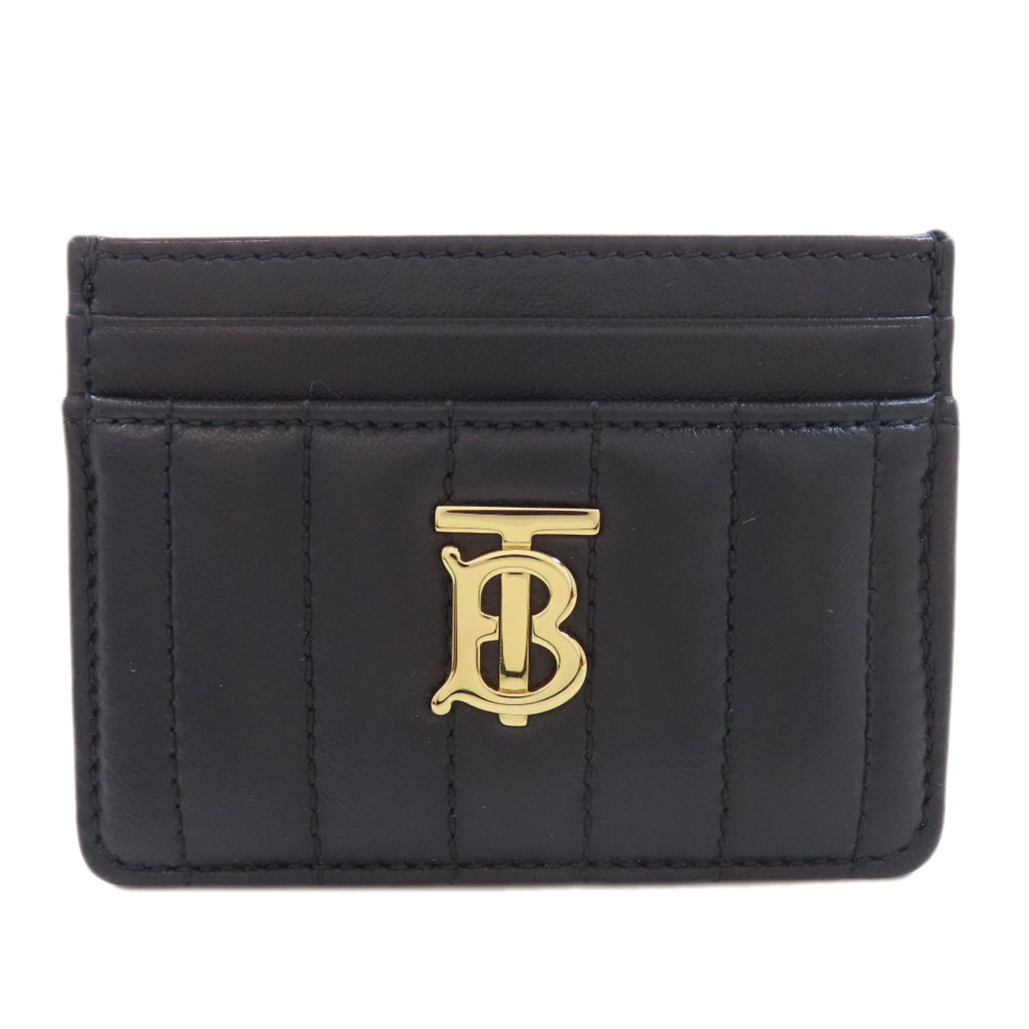 Burberry Business Card Holder/Card Case Leather Women's BURBERRY