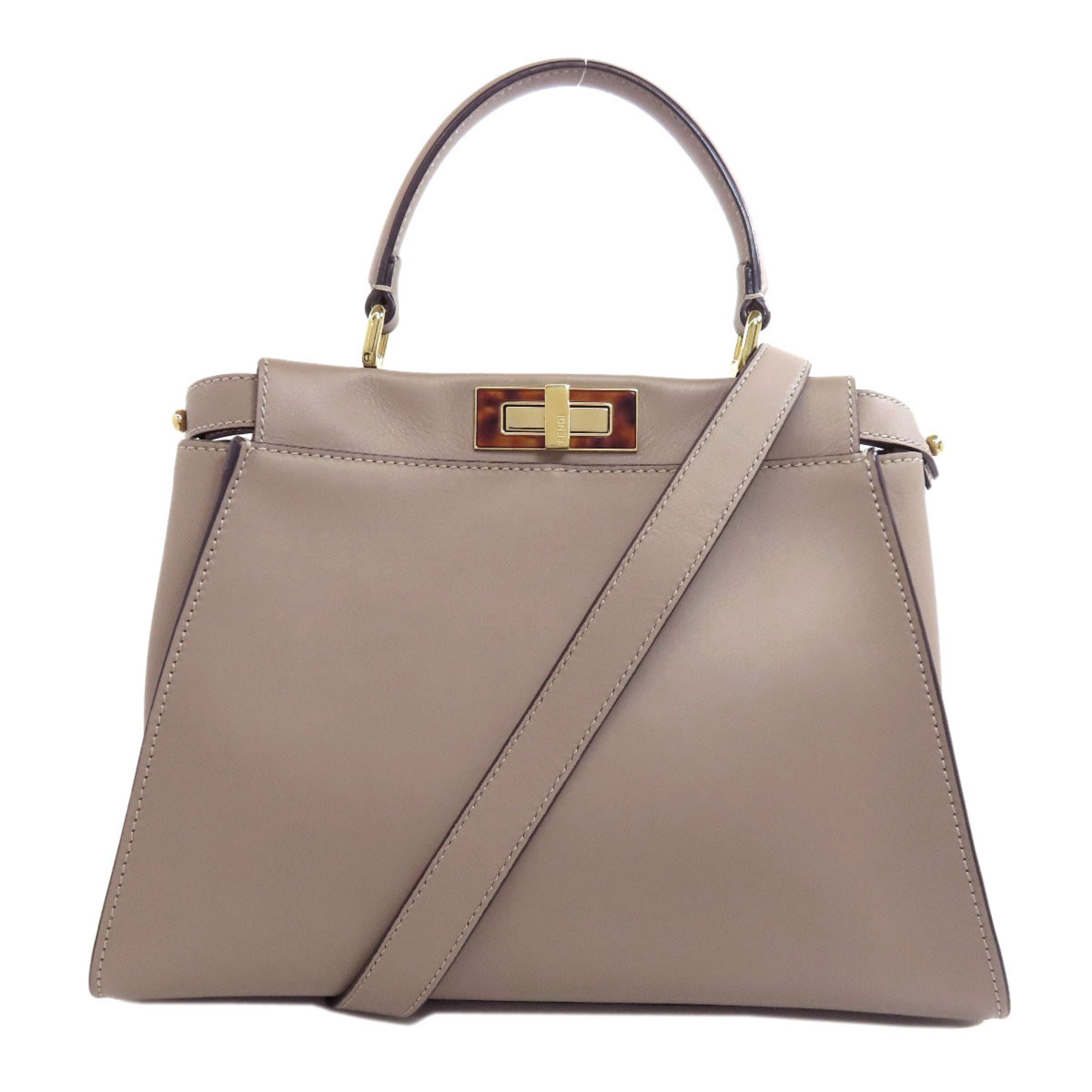 FENDI Peekaboo handbag in calf leather for women