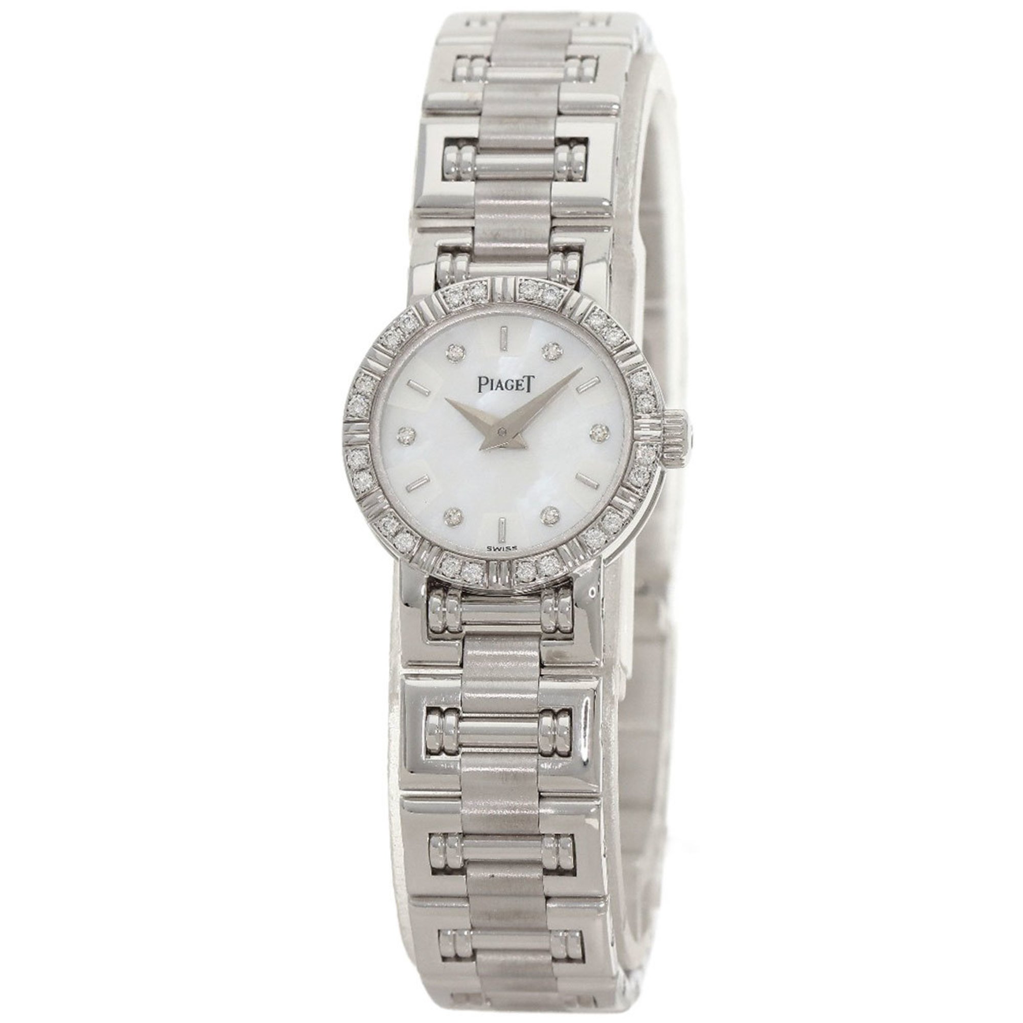 Piaget 5964AK81 Dancer 6P Bezel Diamond Watch K18 White Gold K18WG Women's PIAGET