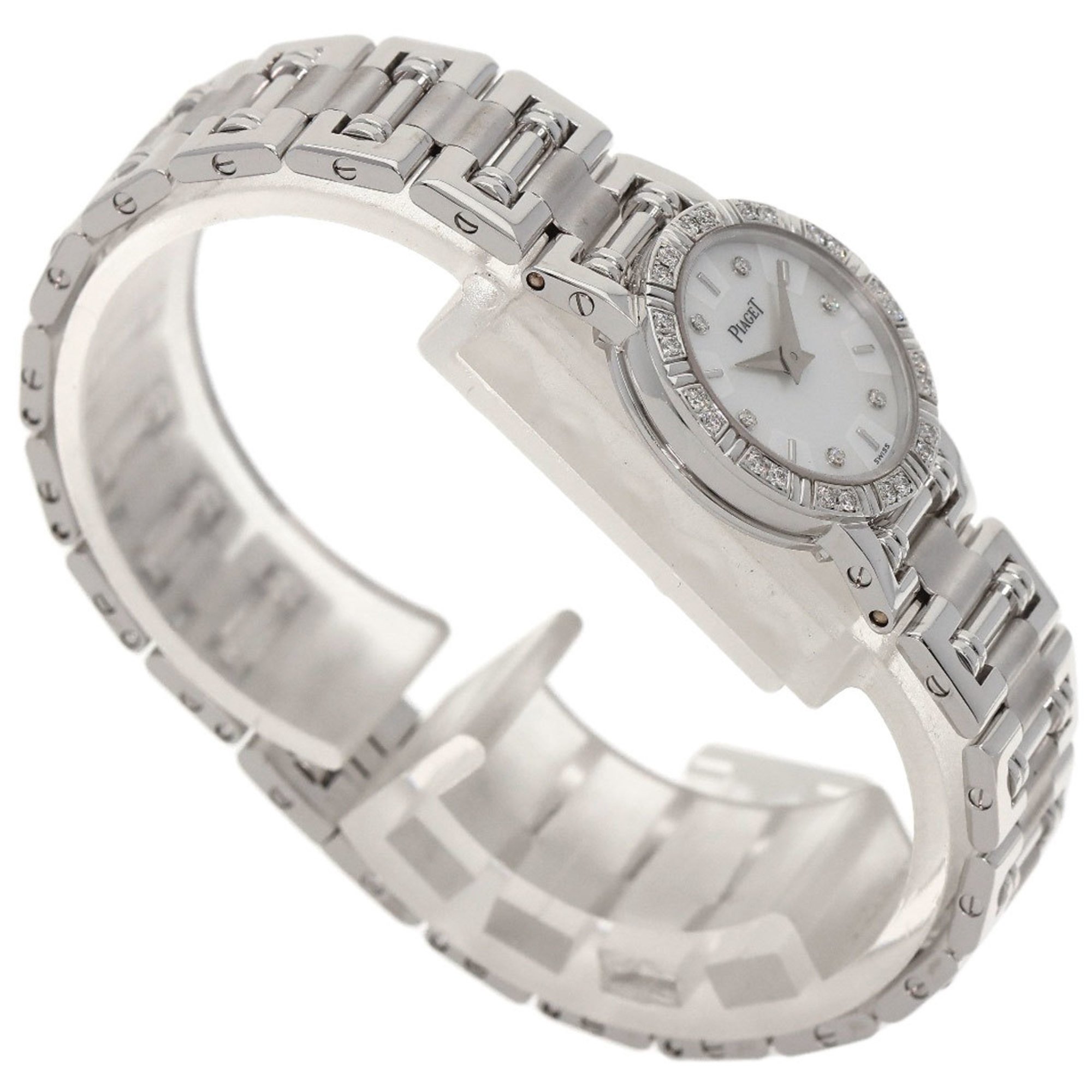 Piaget 5964AK81 Dancer 6P Bezel Diamond Watch K18 White Gold K18WG Women's PIAGET