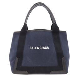 Balenciaga 339933 Navy Cabas Handbag Canvas Women's BALENCIAGA