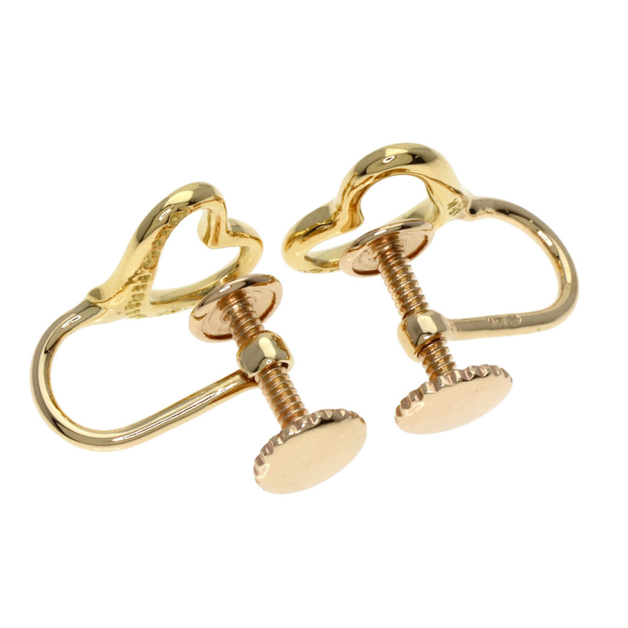 Tiffany Heart Earrings, 18K Yellow Gold, 14K, Women's, TIFFANY&Co.