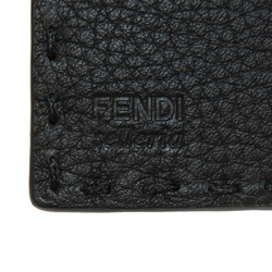 FENDI Selleria Business Card Holder/Card Case Leather Women's