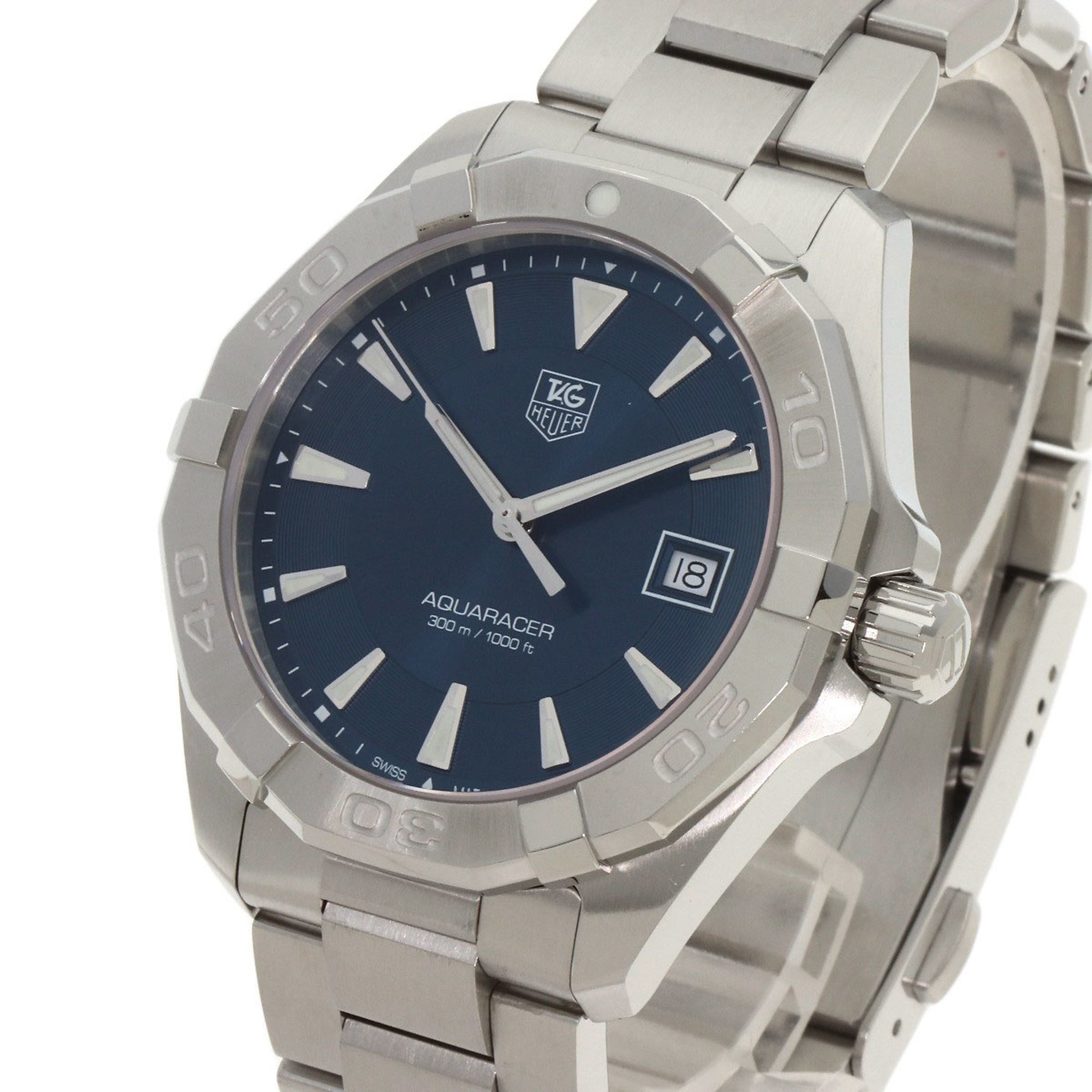 TAG Heuer WAY1112 Aquaracer Watch Stainless Steel SS Men's HEUER