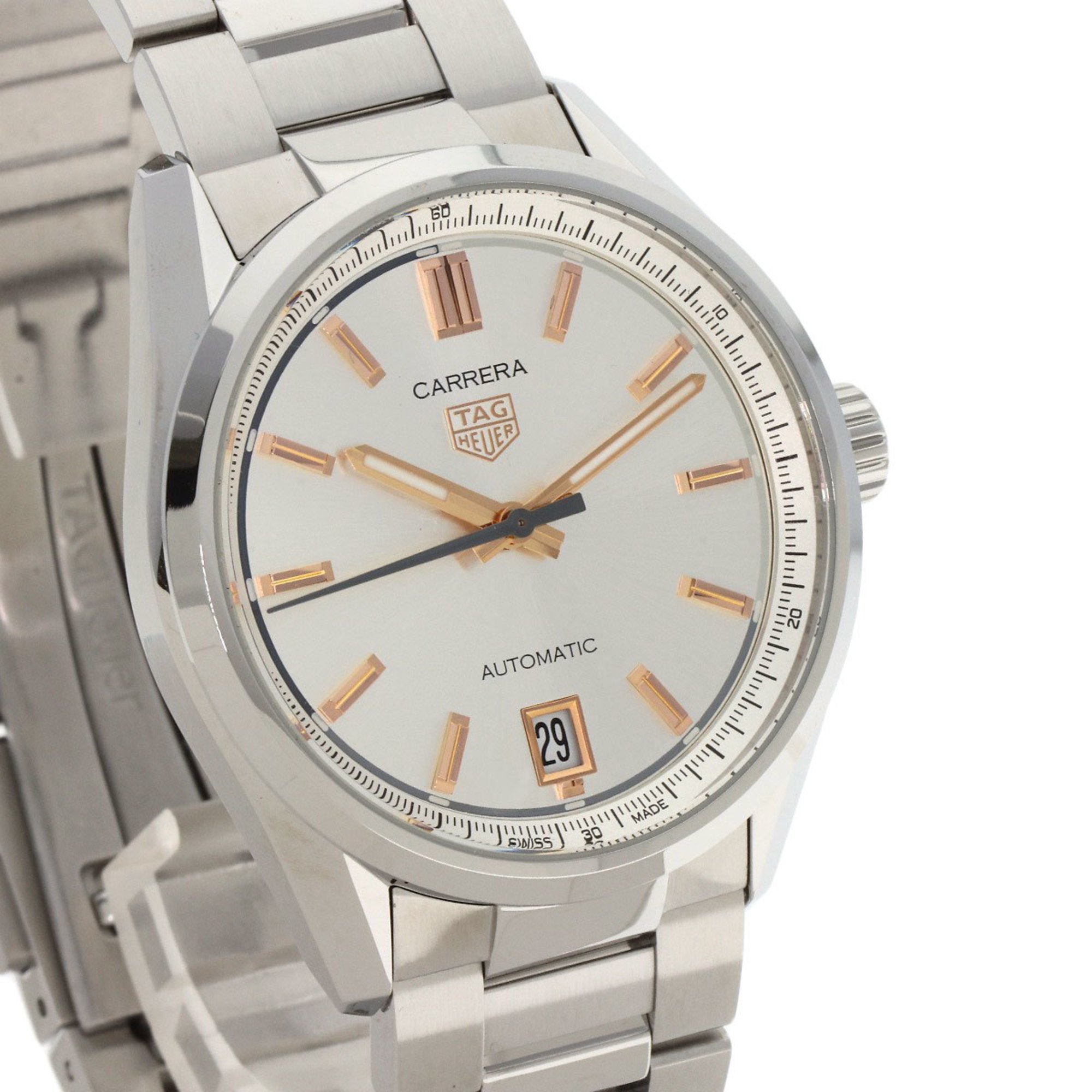 TAG Heuer WBN2310 Carrera Calibre 7 Watch Stainless Steel SS Men's HEUER