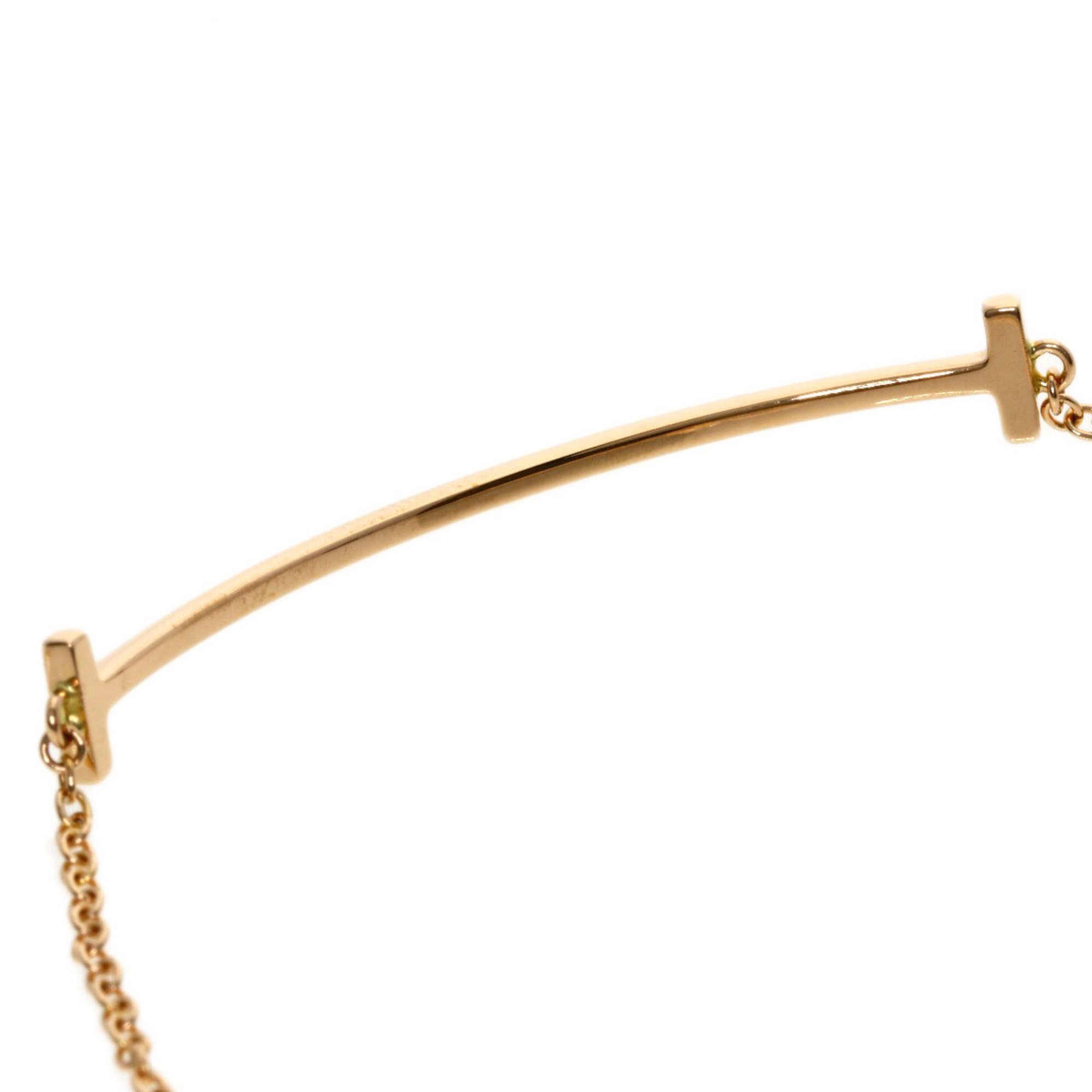 Tiffany T Smile Small Bracelet, 18K Pink Gold, Women's, TIFFANY&Co.