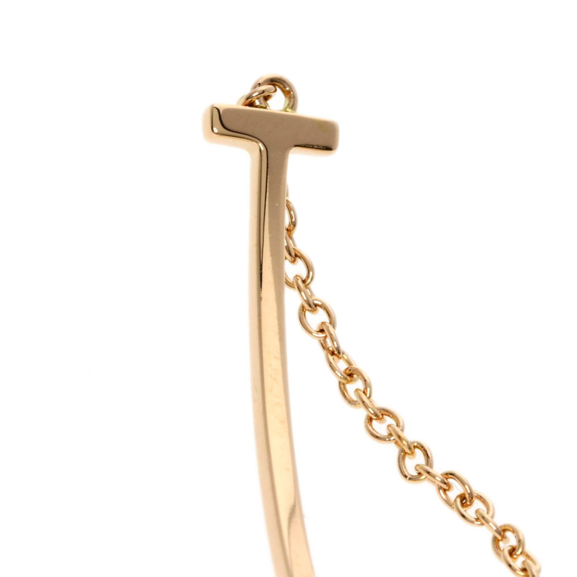 Tiffany T Smile Small Bracelet, 18K Pink Gold, Women's, TIFFANY&Co.