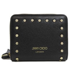 Jimmy Choo Studded Bi-fold Wallet Leather Women's