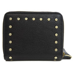 Jimmy Choo Studded Bi-fold Wallet Leather Women's