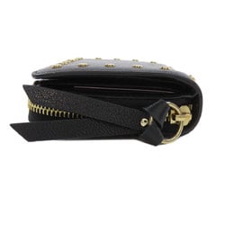 Jimmy Choo Studded Bi-fold Wallet Leather Women's