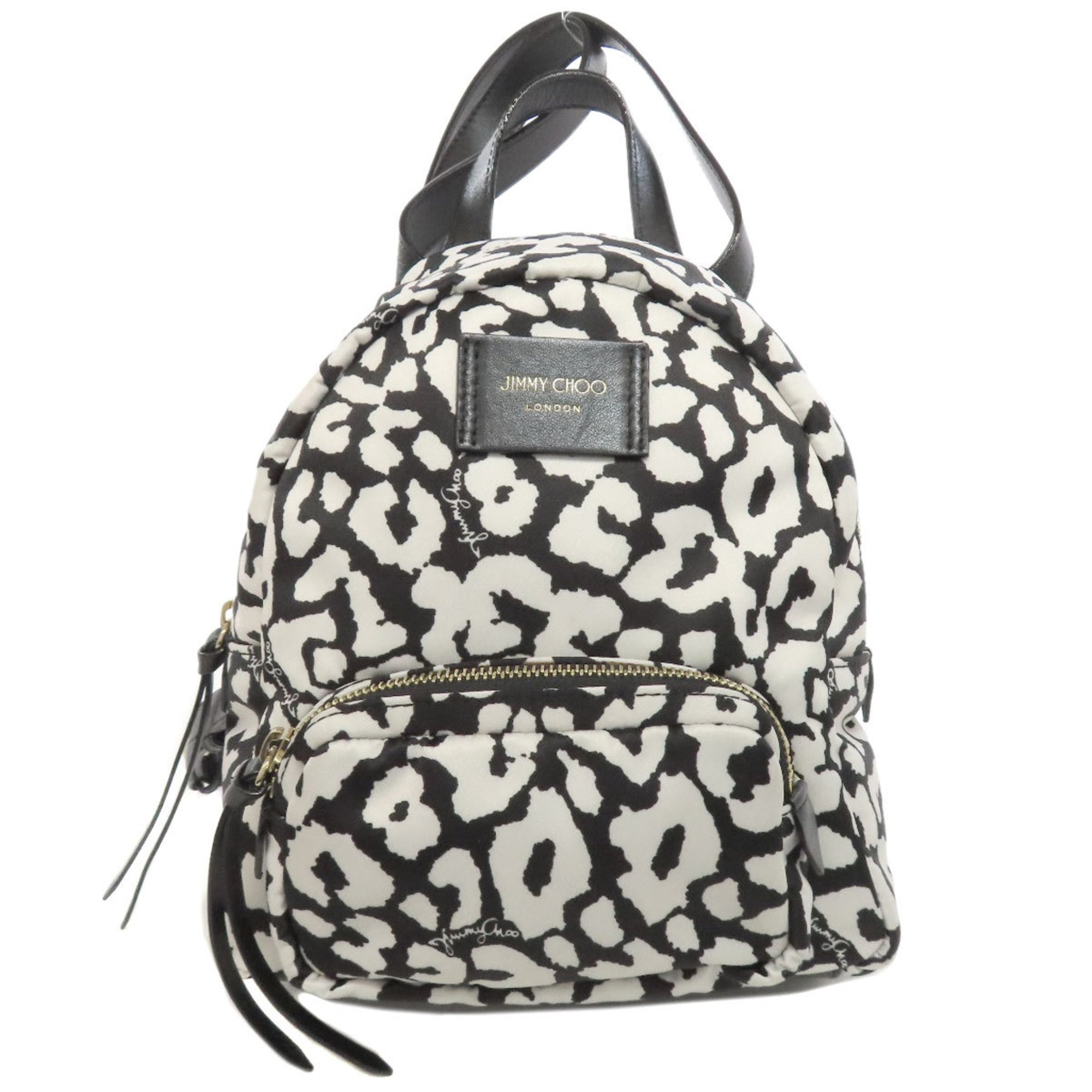 Jimmy Choo Dalmatian pattern backpack/daypack nylon material for women