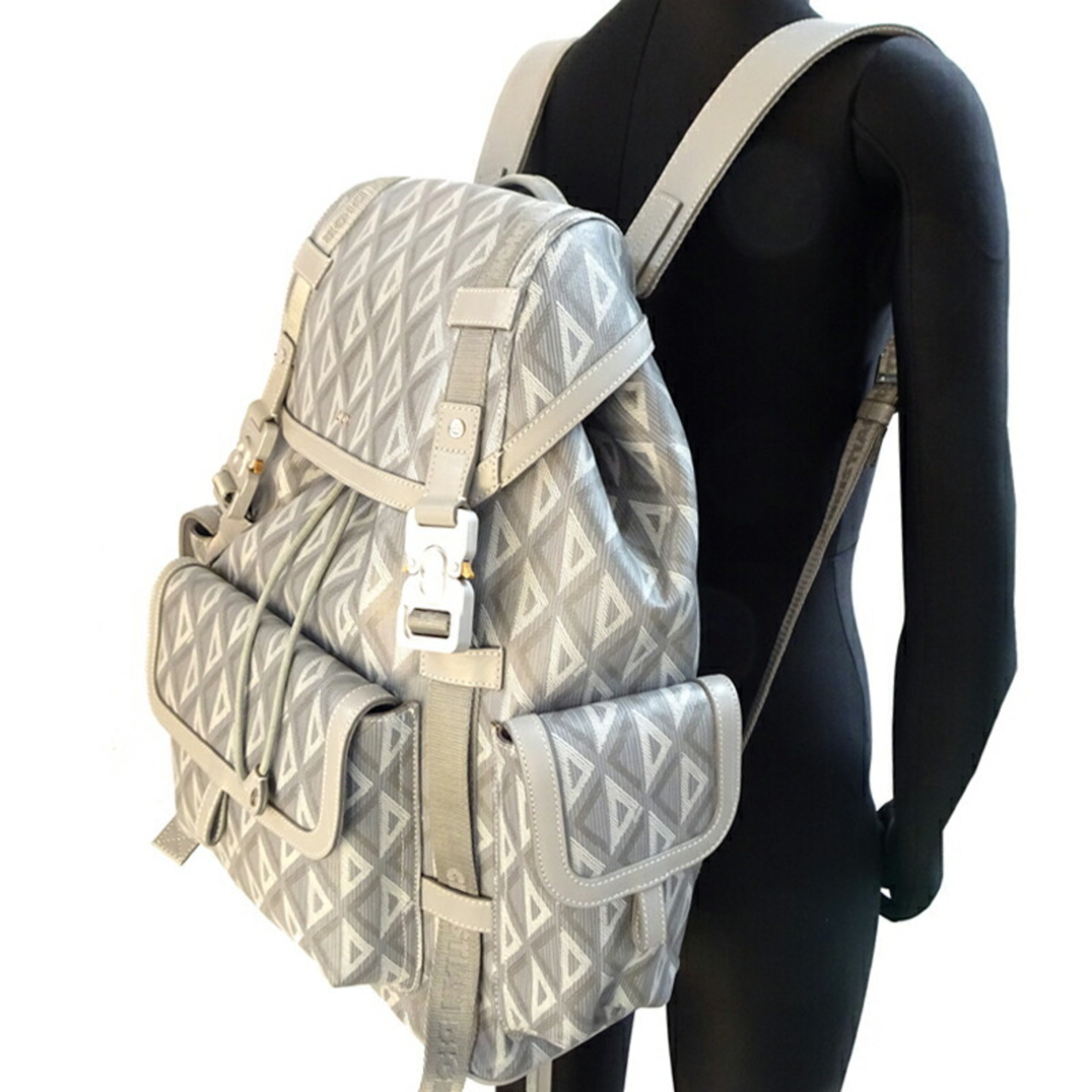 Christian Dior Hit the Road Backpack Men's Rucksack/Daypack 1ESBA163CDP_H42E PVC Grey