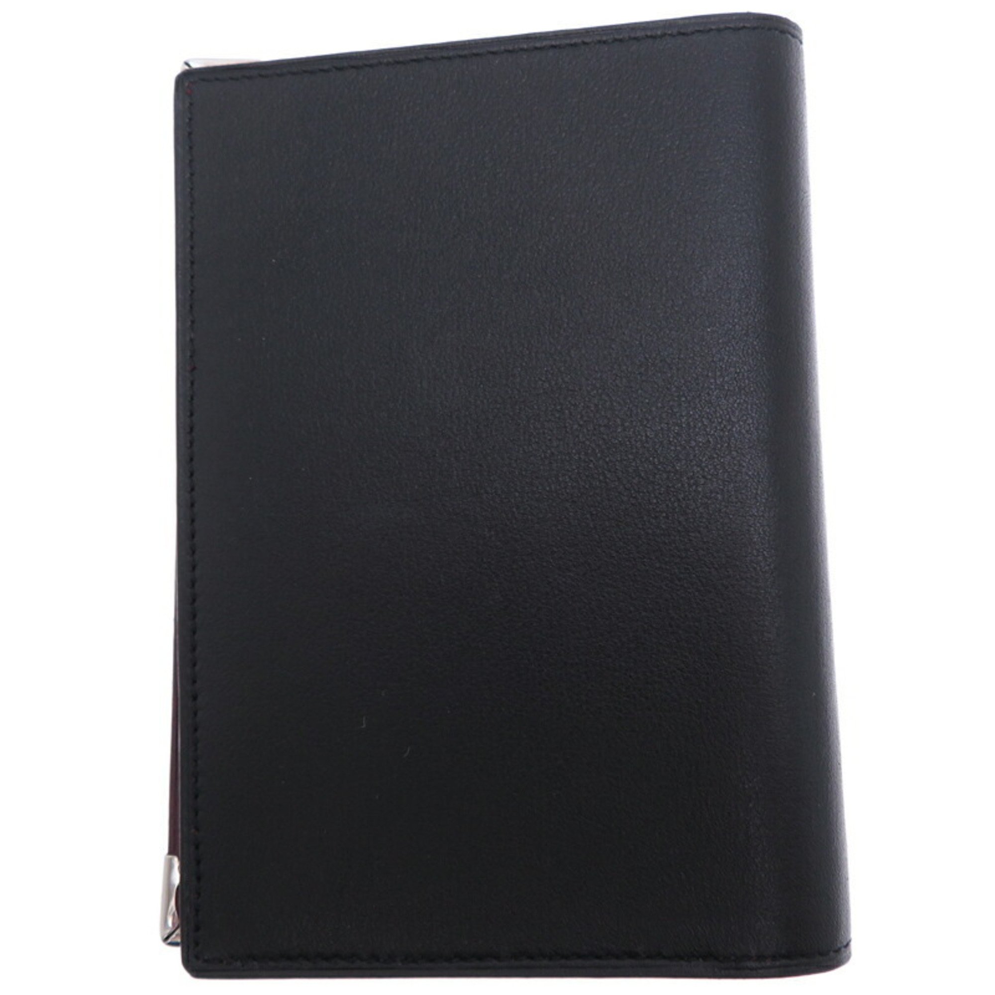 Cartier Must Line Notebook Cover for Women and Men, Pass Case, Leather, Black