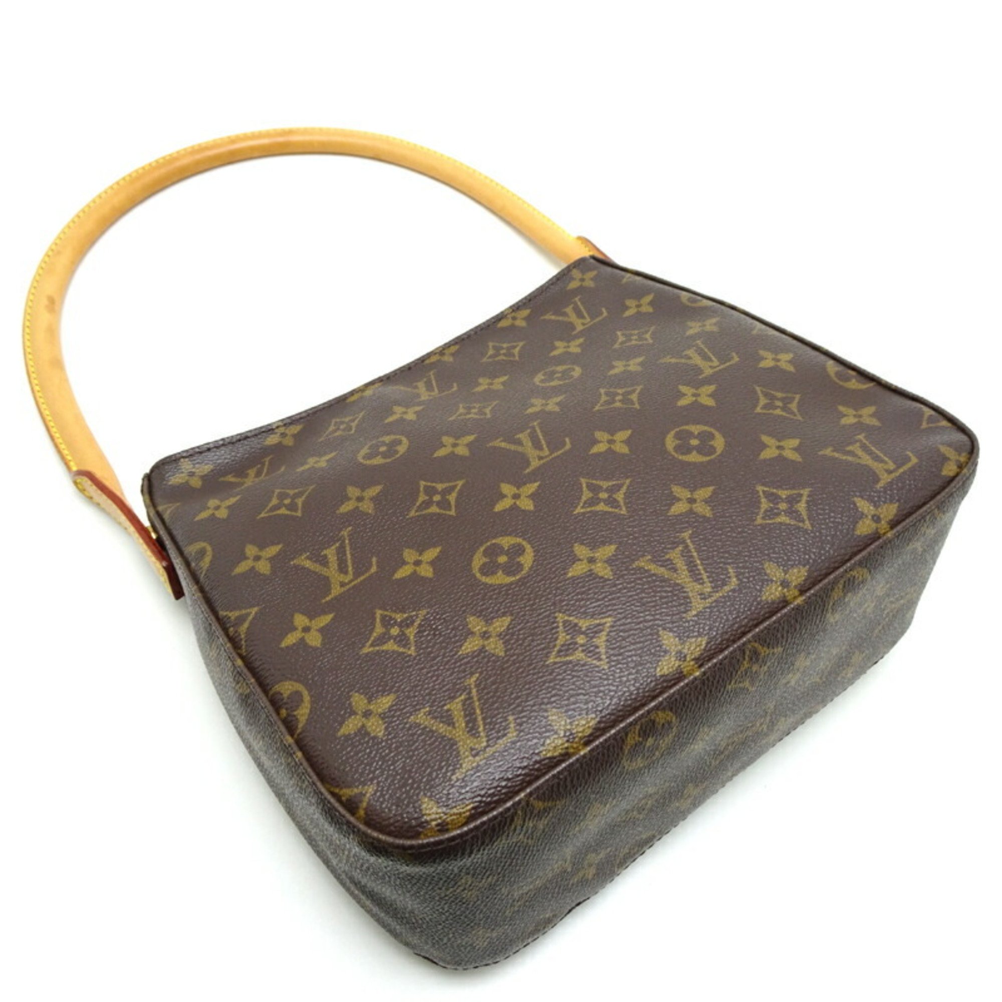 Louis Vuitton Looping MM Women's Shoulder Bag M51146 Monogram Brown