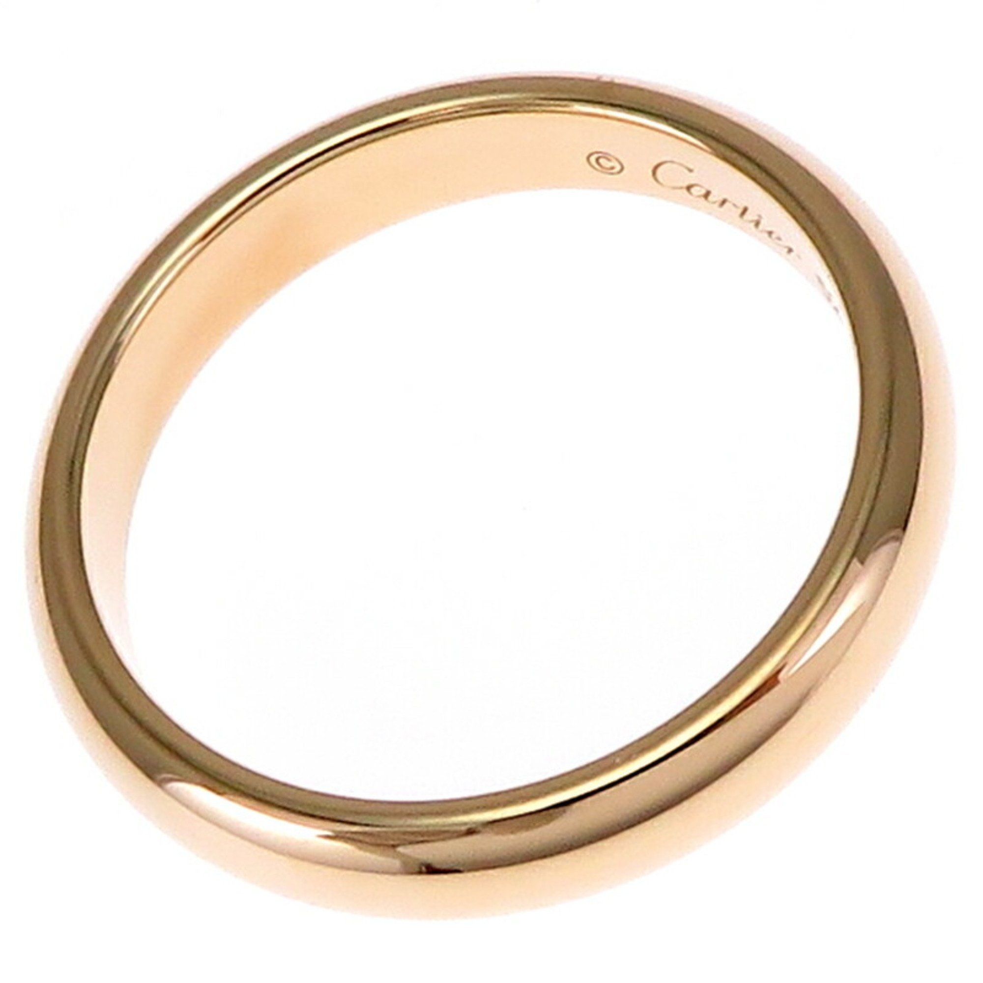 Cartier #52 Wedding Women's Ring, 750 Yellow Gold, Size 12