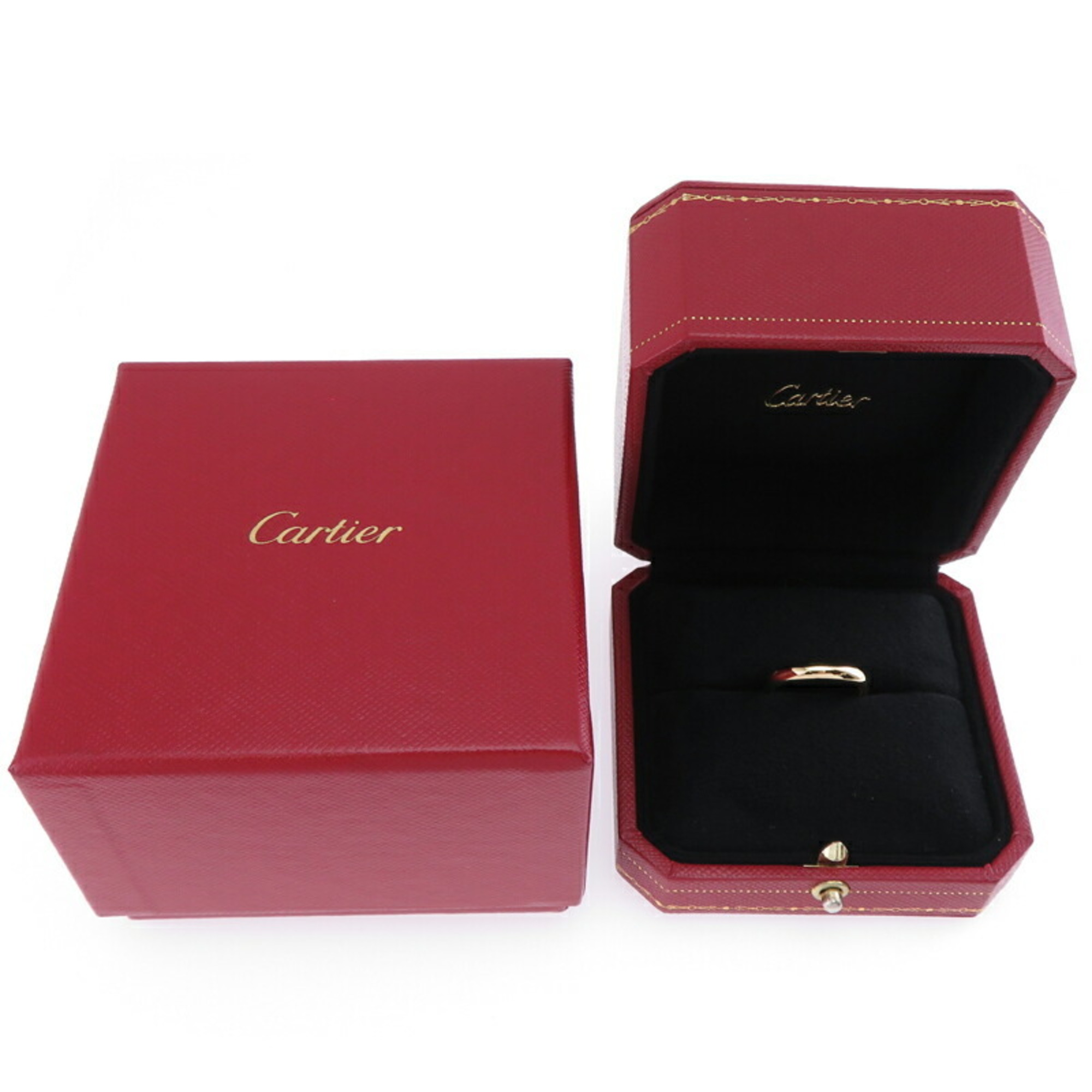 Cartier #52 Wedding Women's Ring, 750 Yellow Gold, Size 12