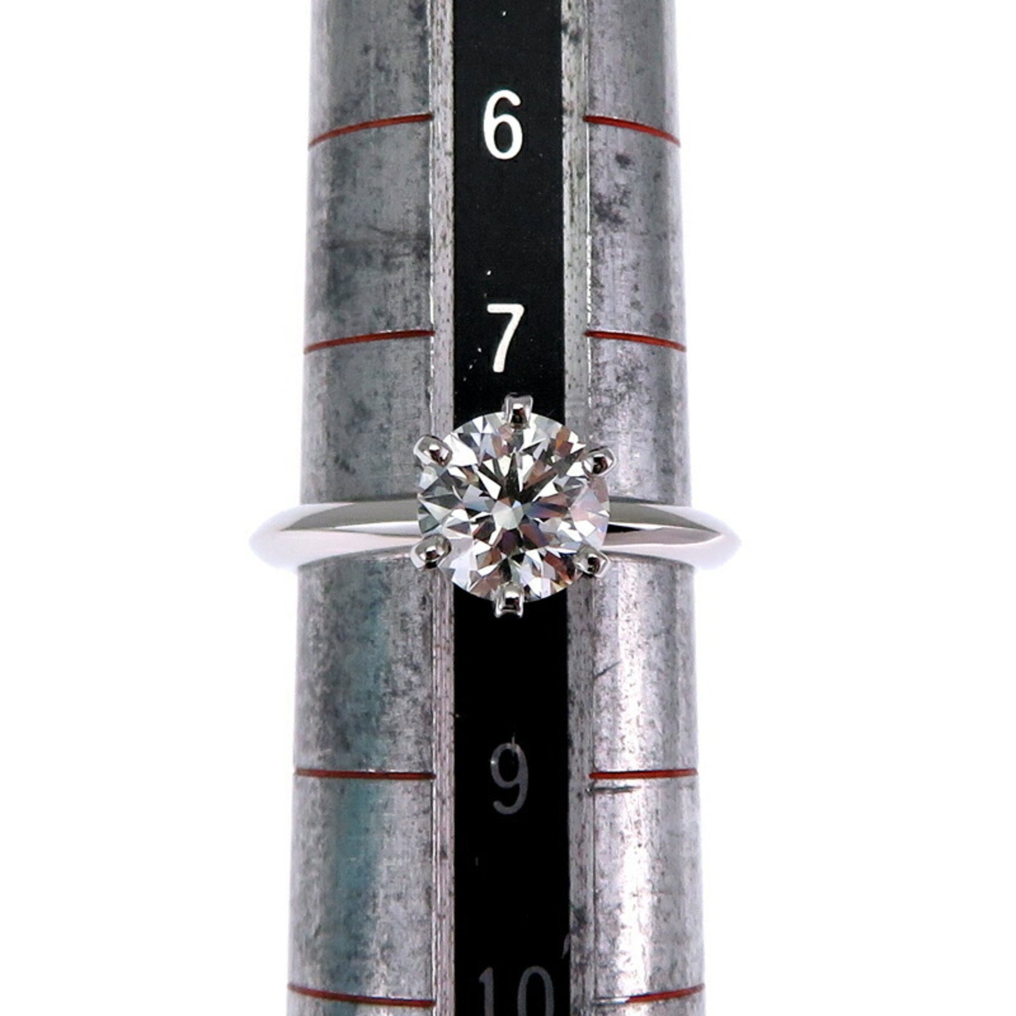 Tiffany 1.04ct Diamond 6-prong Solitaire Women's Ring, Pt950 Platinum, Size 8