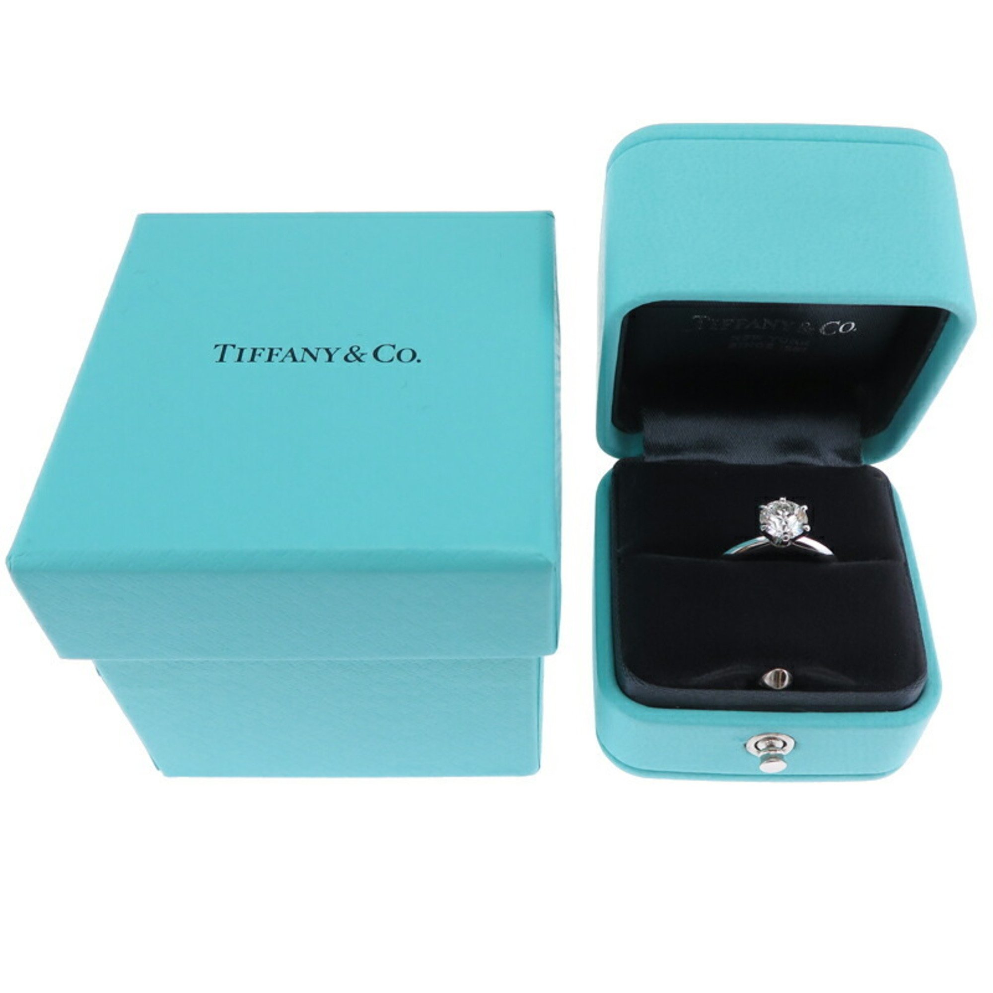 Tiffany 1.04ct Diamond 6-prong Solitaire Women's Ring, Pt950 Platinum, Size 8