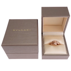 Bvlgari #M (size 11-13) Serpenti Viper Ladies Ring 357876 750 Pink Gold