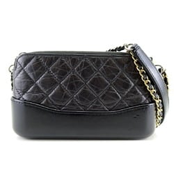 Chanel Gabrielle de Chain Shoulder Women's Bag Lambskin Black