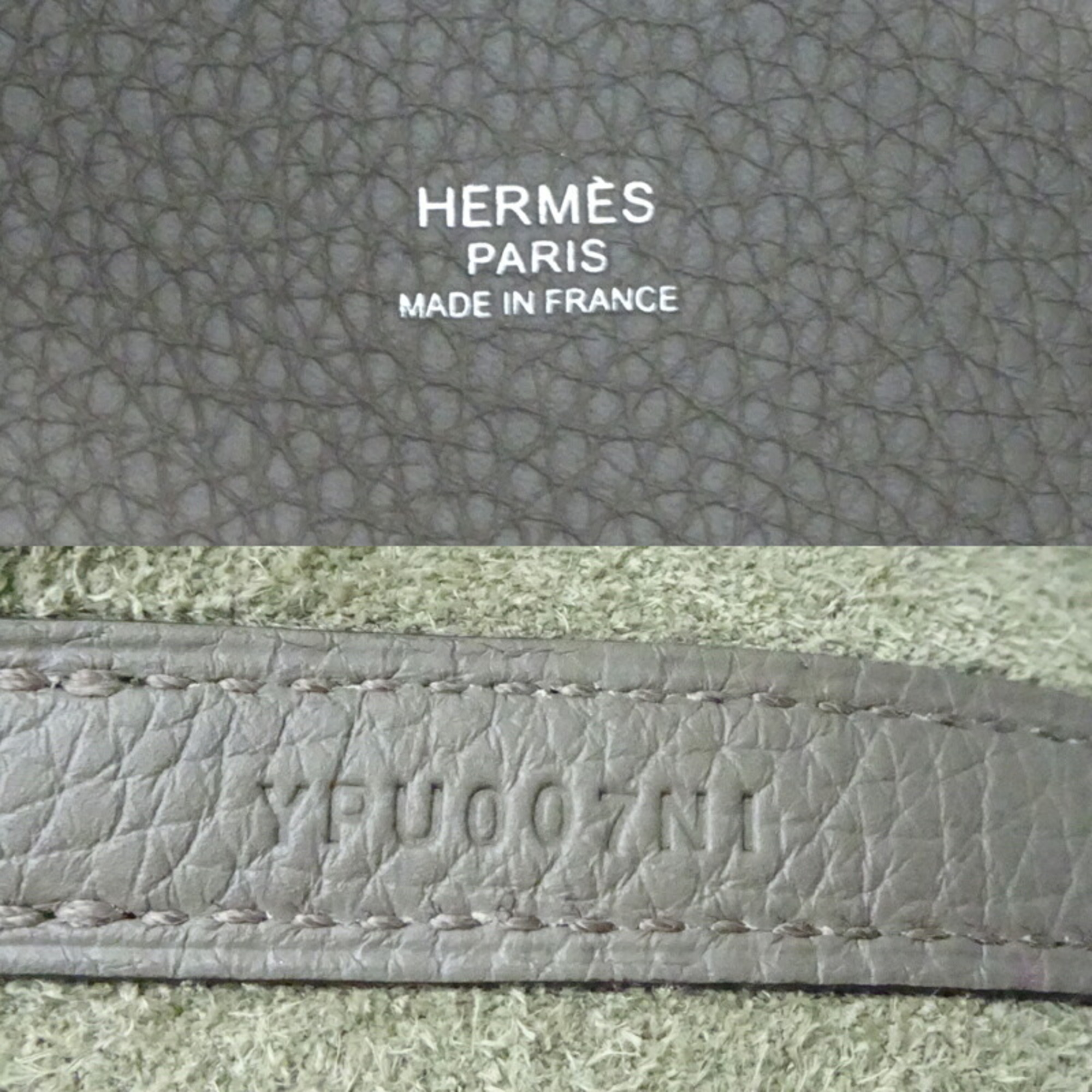 Hermes Picotin Lock PM Y Stamped Women's Handbag Taurillon Clemence Etain (Gray)