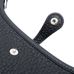 Hermes metal fittings with W stamp, made in 2024, Evelyn TPM, Amazon, women's shoulder bag, Taurillon Clemence Noir (black)