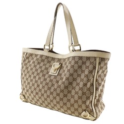 GUCCI Abbey Tote Bag 141472 GG Canvas Brown Type Women's