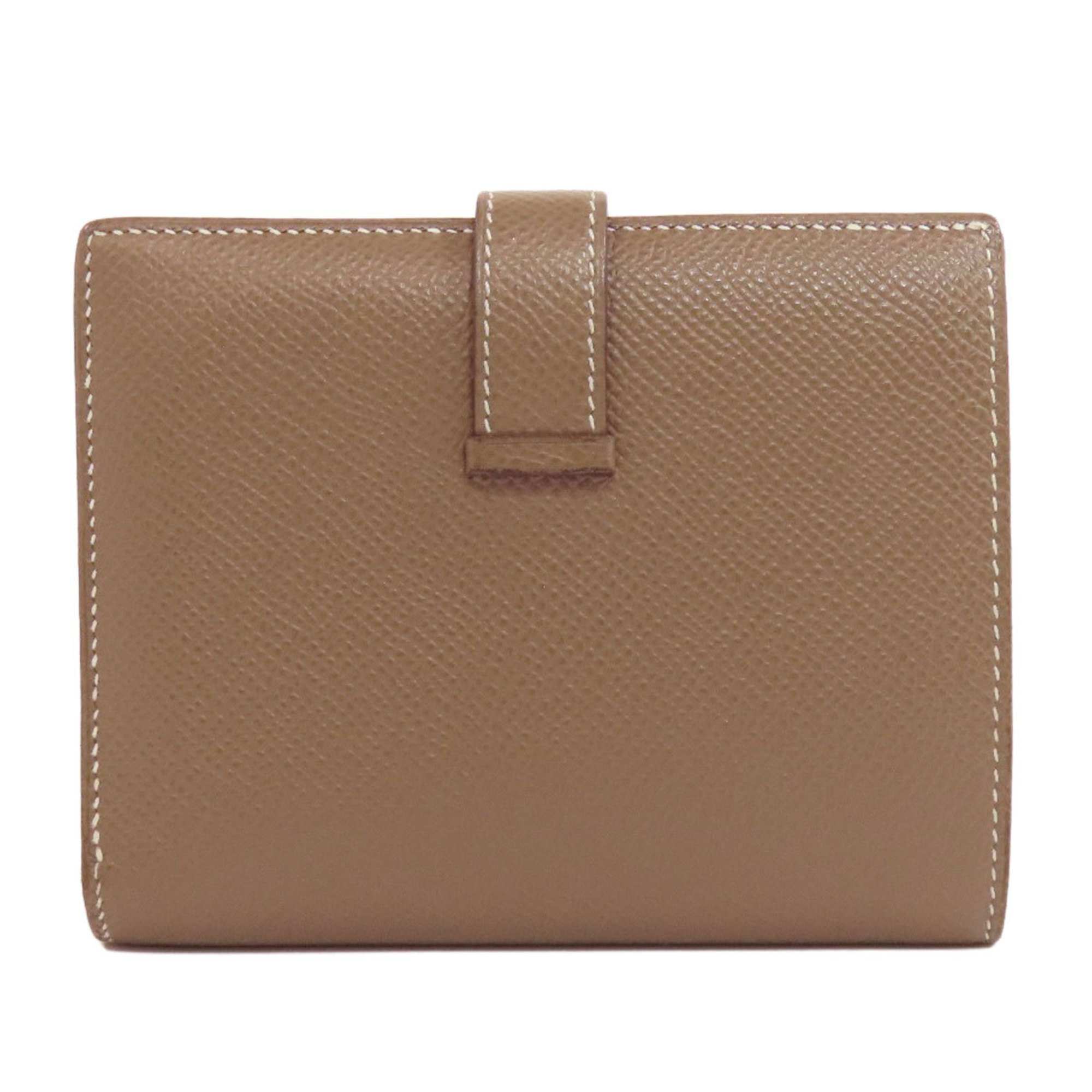 Hermes Bearn Compact Etoupe Bi-fold Wallet Epson Women's HERMES