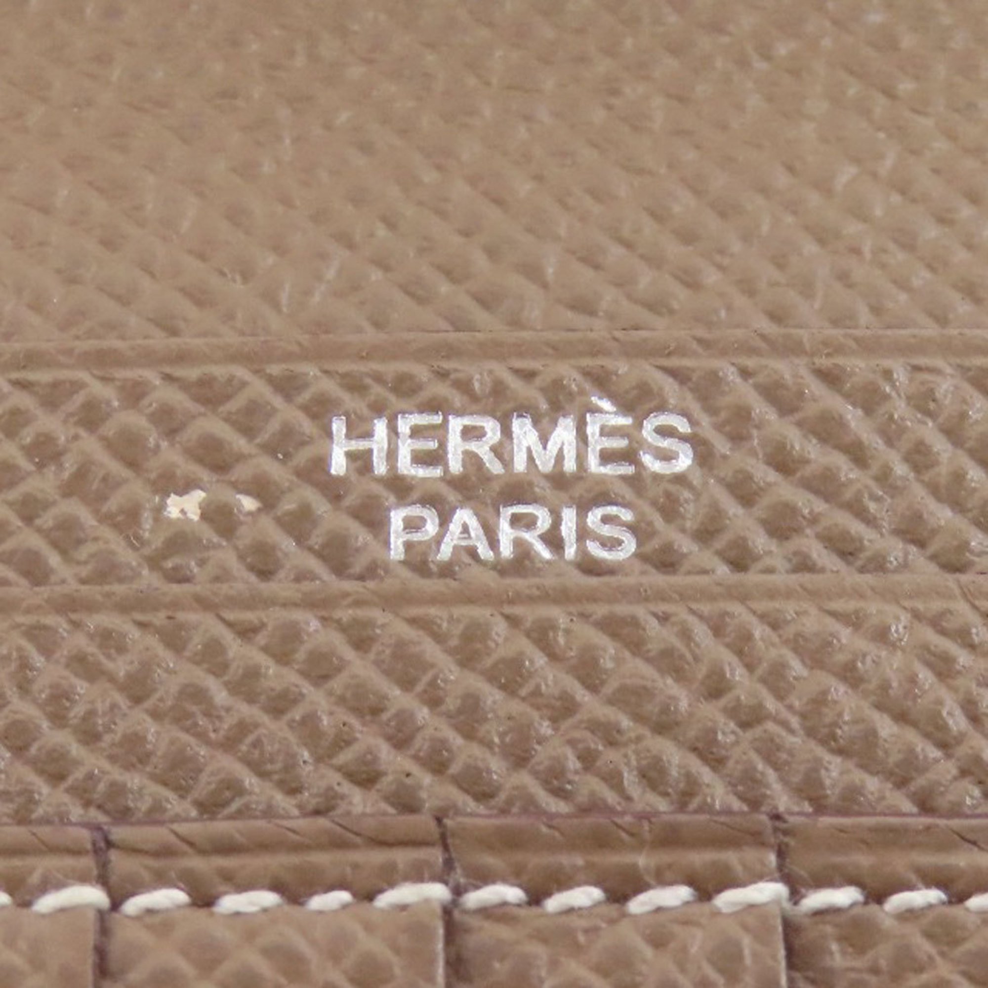 Hermes Bearn Compact Etoupe Bi-fold Wallet Epson Women's HERMES