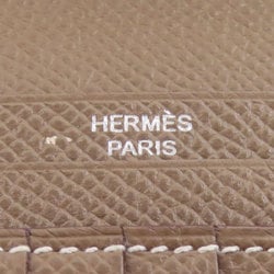 Hermes Bearn Compact Etoupe Bi-fold Wallet Epson Women's HERMES