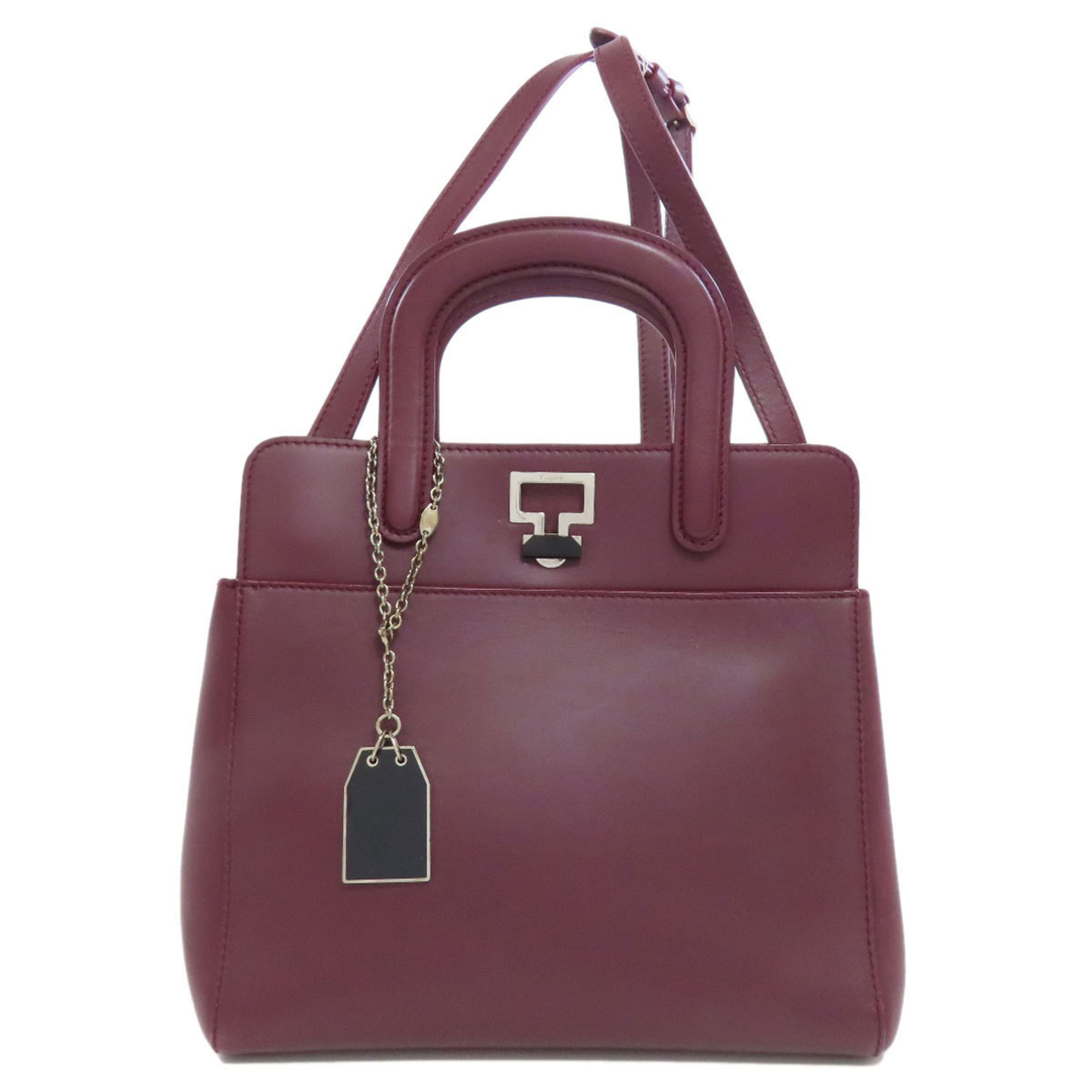 CARTIER handbag leather ladies