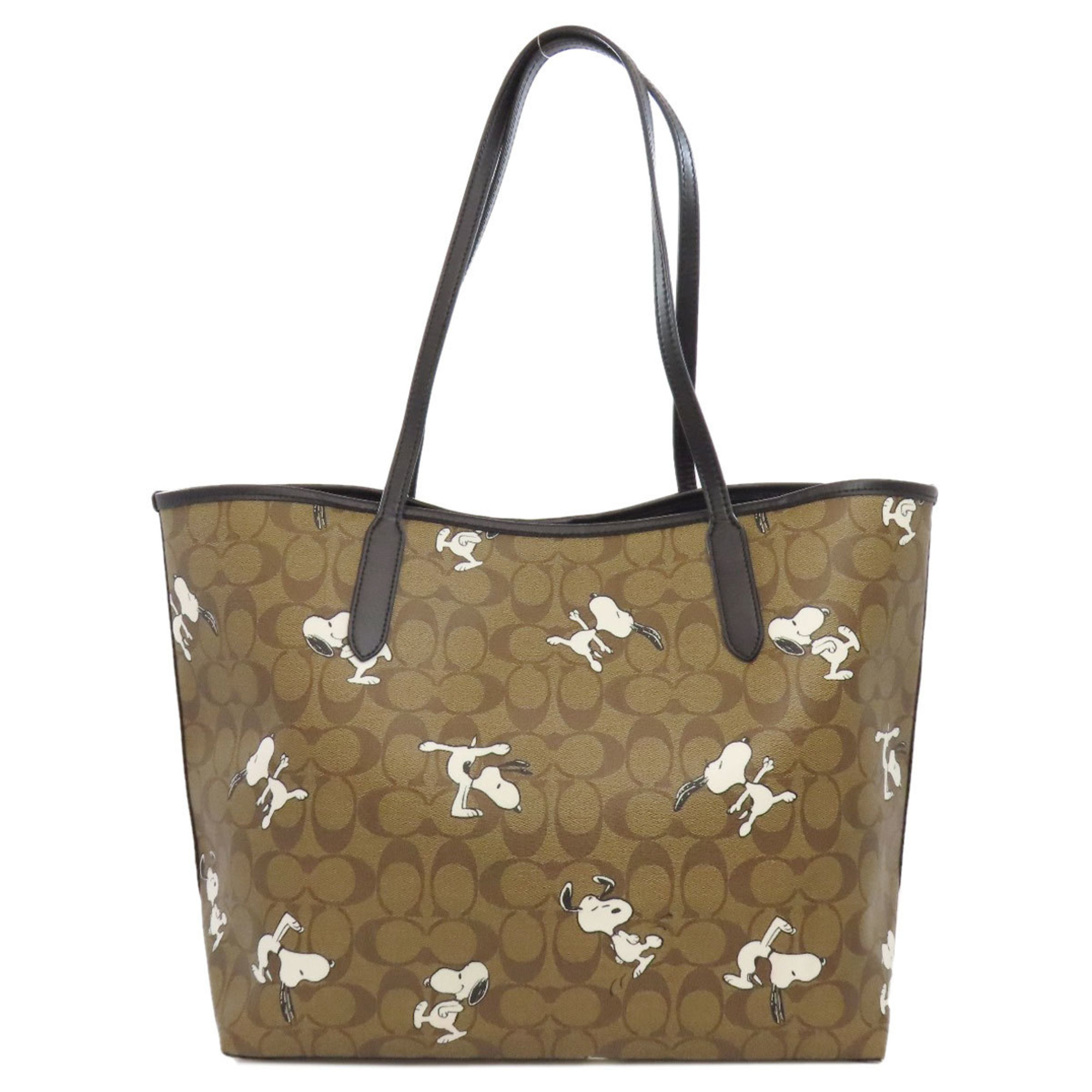 Coach 6160 Signature Snoopy Collaboration Tote Bag for Women COACH