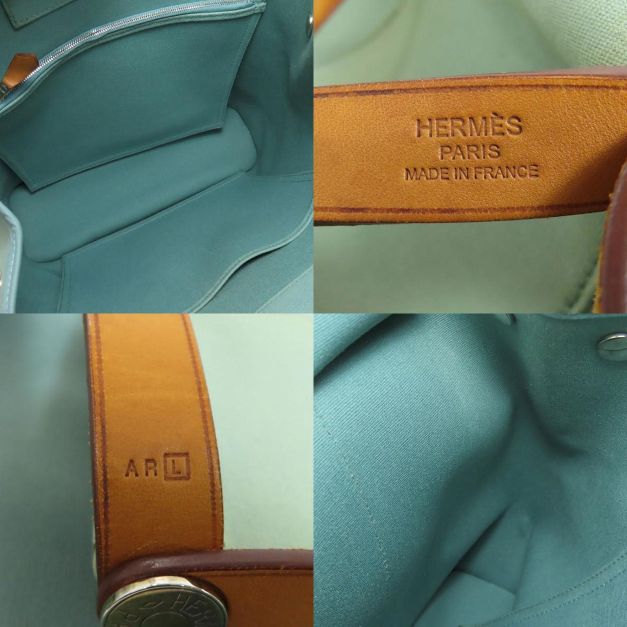 Hermes Cabag Elan Handbag Toile Officier Women's HERMES