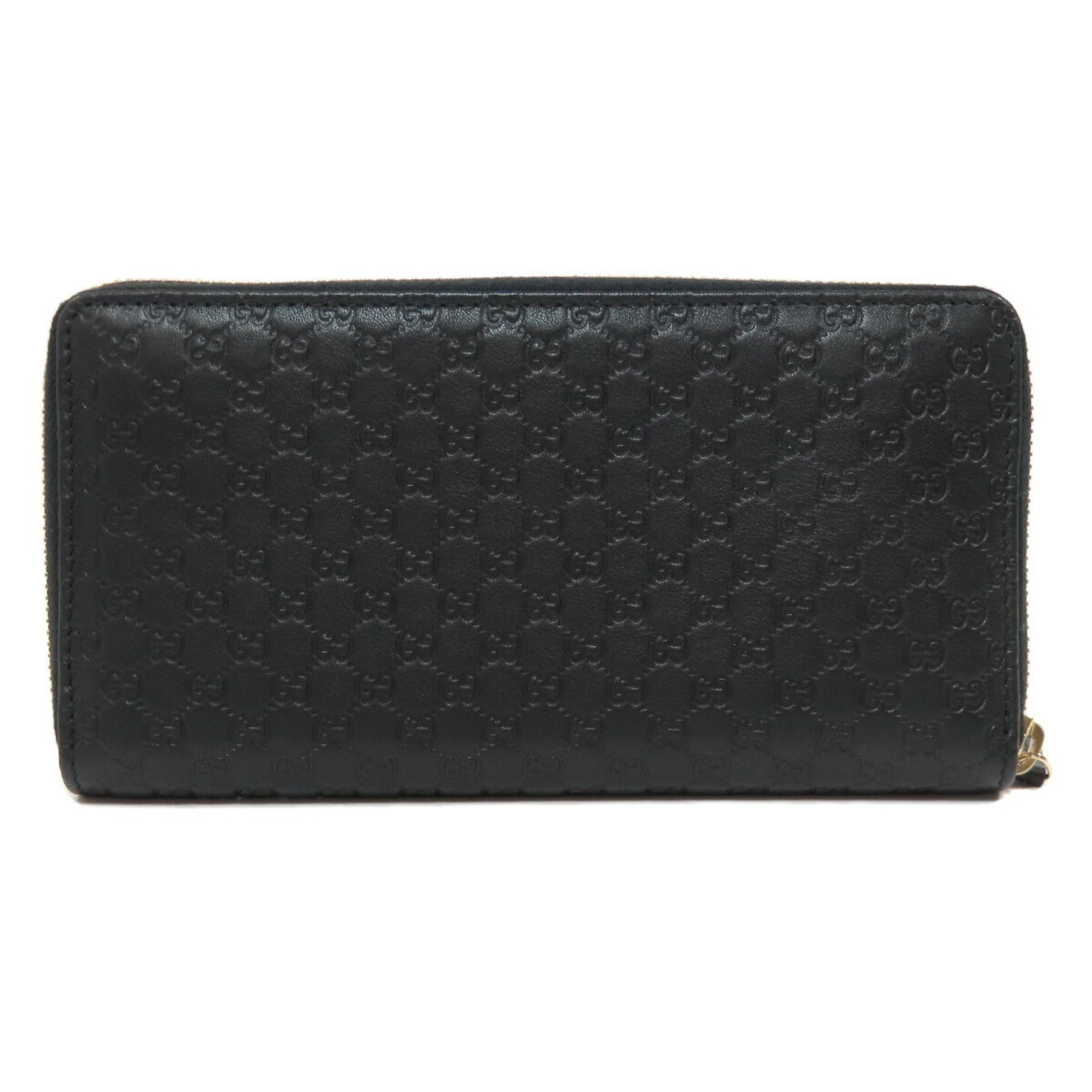 GUCCI 388680 Microsima GG Long Wallet Leather Women's