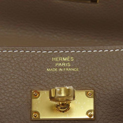 Hermes Kelly Long To Go Etoupe Wallet Evercolor Women's HERMES