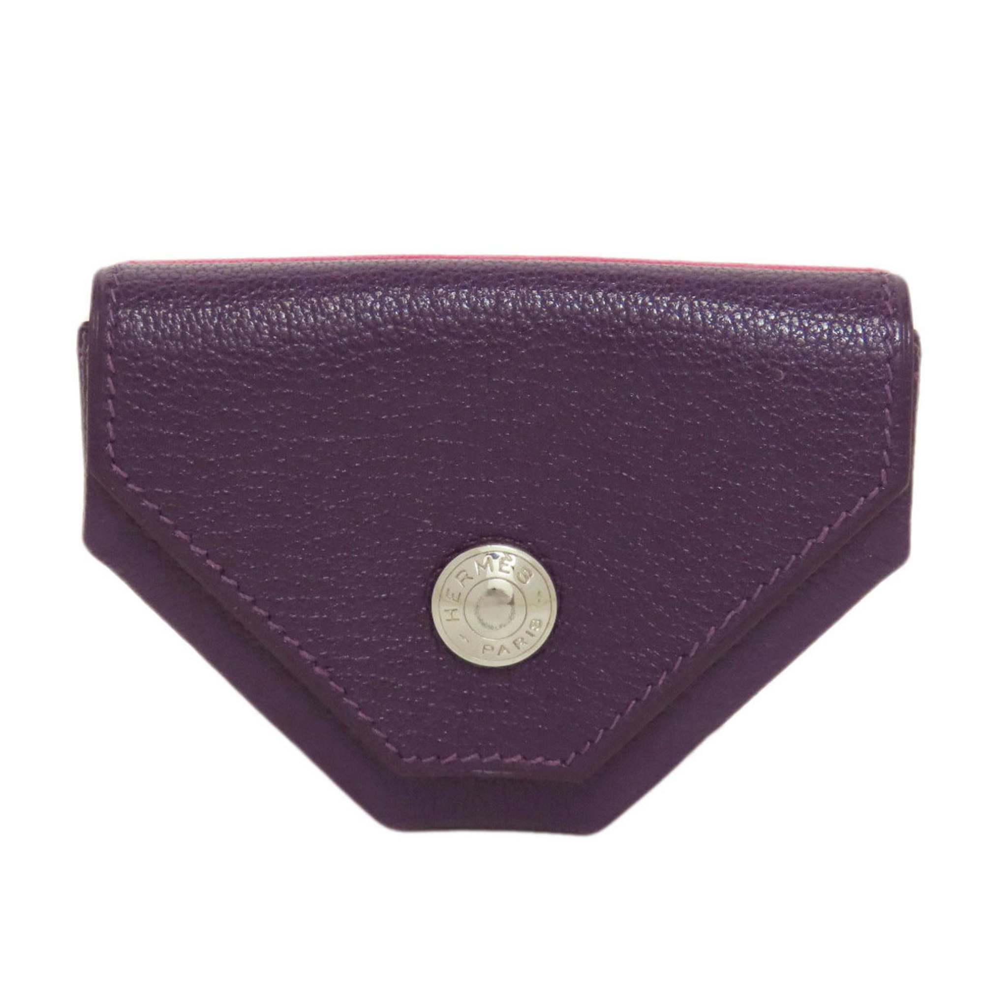 Hermes Le Calanhuit Wallet/Coin Case Chevre Women's HERMES