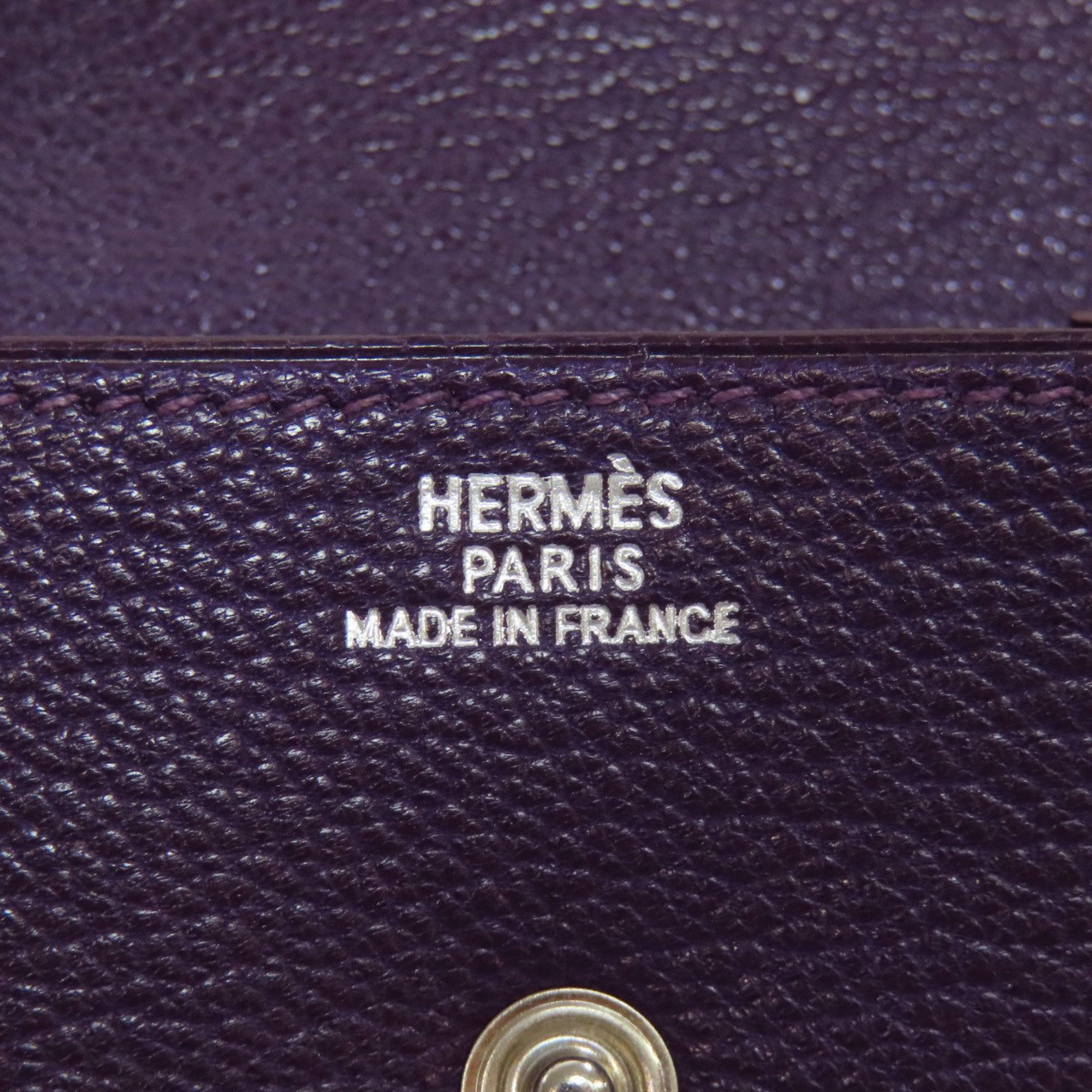 Hermes Le Calanhuit Wallet/Coin Case Chevre Women's HERMES