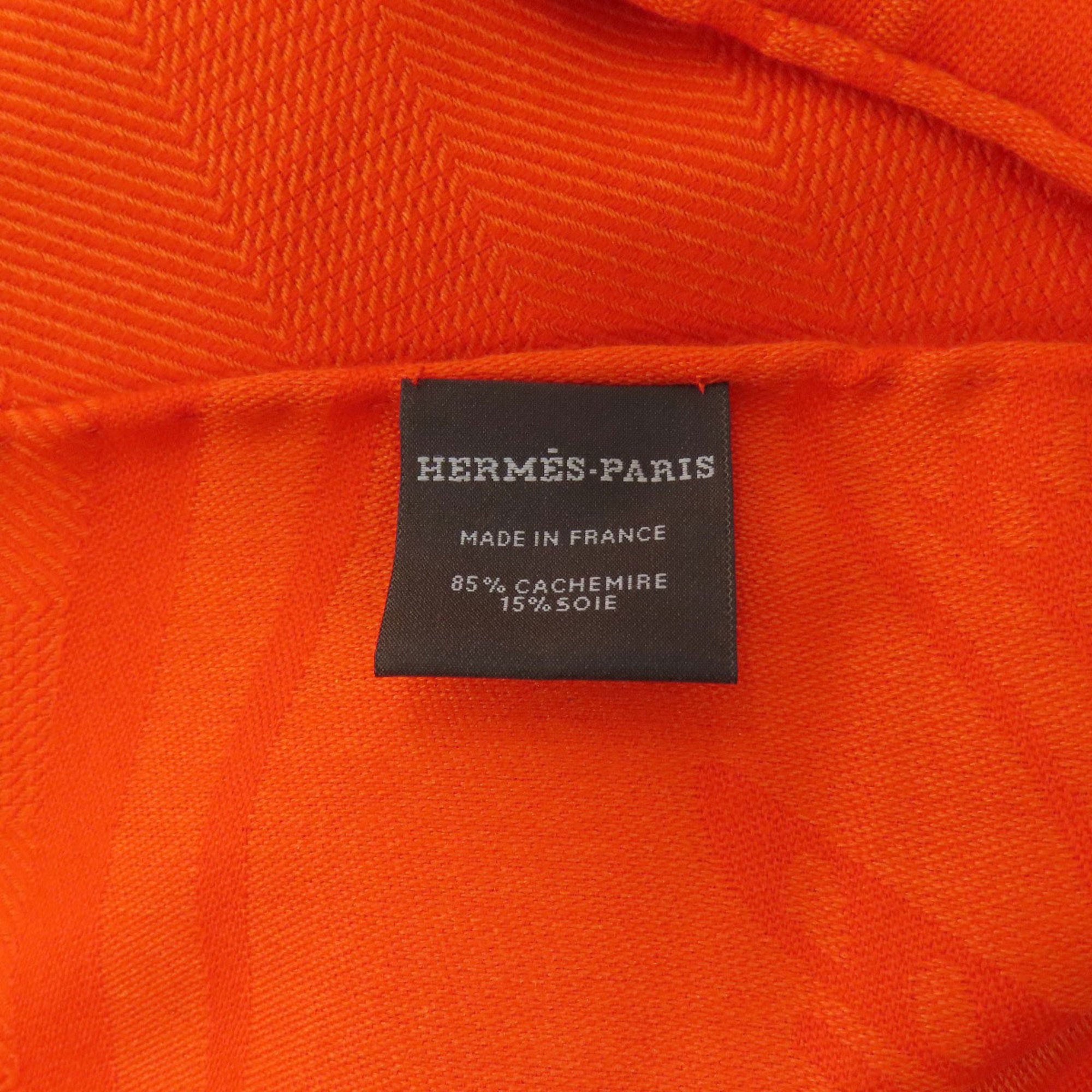 Hermes New Libris Stole Cashmere Silk Women's HERMES