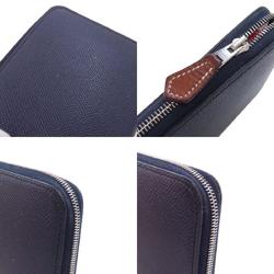 Hermes Azap Silk In Long Blue Indigo Wallet Epson Women's HERMES