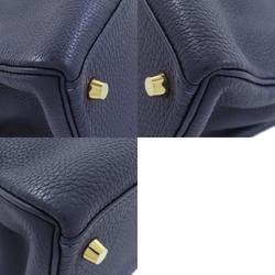 Hermes Kelly 28 Inner Stitching Blue Nuit Handbag Togo Women's HERMES