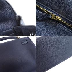 Hermes Kelly 28 Inner Stitching Blue Nuit Handbag Togo Women's HERMES