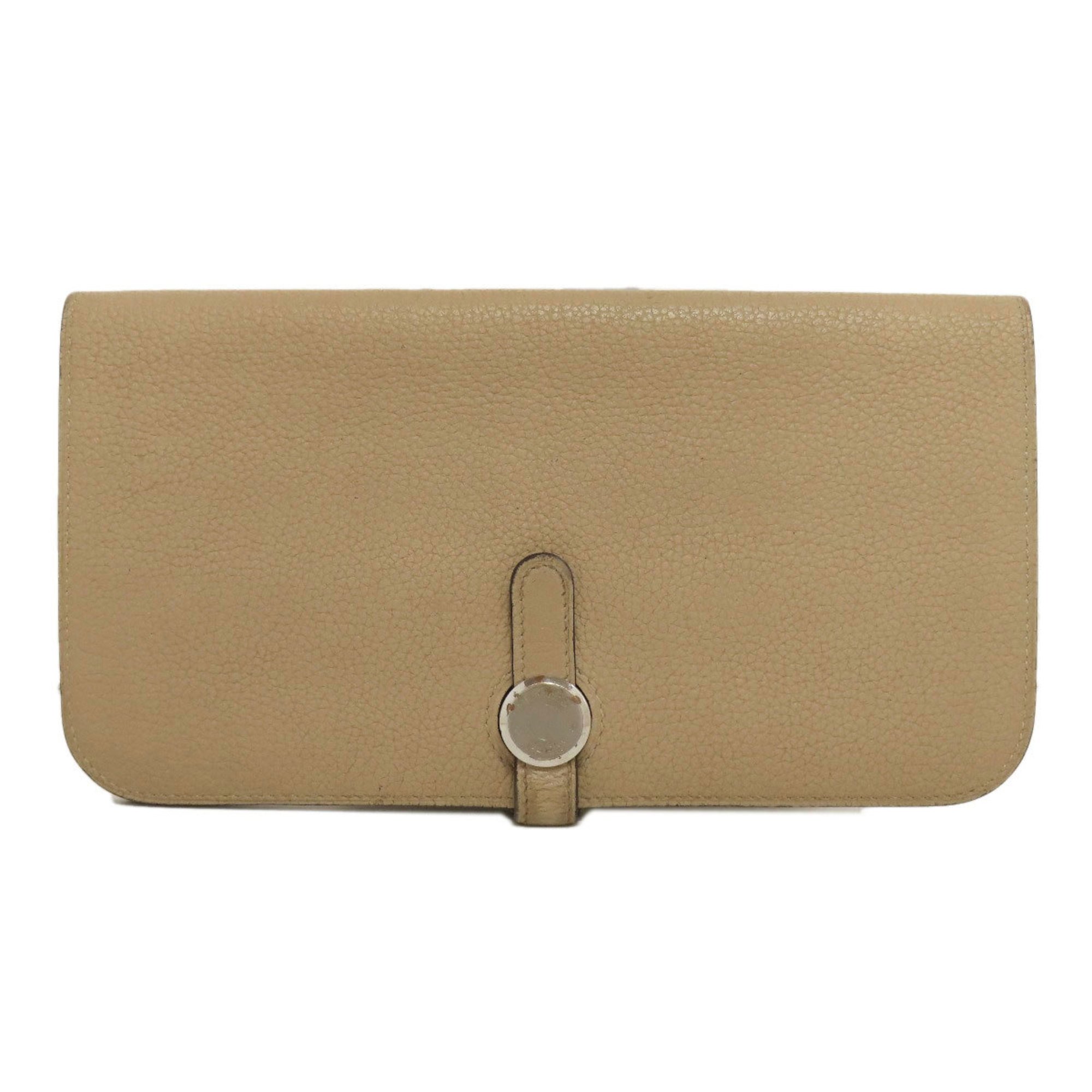 Hermes Dogon Long Wallet Taurillon Women's HERMES